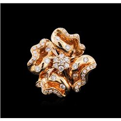 18KT Rose Gold 0.74ctw Diamond Ring