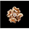 Image 1 : 18KT Rose Gold 0.74ctw Diamond Ring