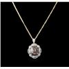 Image 1 : SILVER 86.14ct Star Ruby and White Sapphire Pendant With Chain