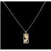 Image 1 : 14KT Yellow Gold Religious Pendant With Chain