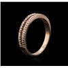 Image 3 : 14KT Rose Gold 0.25ctw Diamond Ring