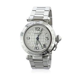 Cartier Pasha C Longitudinal Stainless Steel Watch