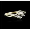 Image 2 : 10KT Yellow Gold 0.10ctw Diamond Ring