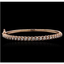 14KT Rose Gold 1.59ctw Diamond Bracelet