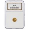Image 1 : 1853 NGC MS62 $1 T-1 Gold Coin