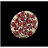 Image 1 : 14KT Yellow Gold 9.11ctw Ruby and Diamond Ring