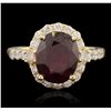 Image 1 : 14KT Yellow Gold 5.09ct Ruby and Diamond Ring