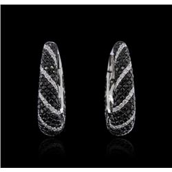 14KT White Gold 5.22ctw Diamond Earrings