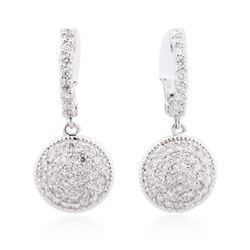 14KT White Gold 1.16ctw Diamond Earrings