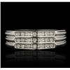 Image 1 : 10KT White Gold 0.20ctw Diamond Band Ring