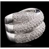 Image 2 : 14KT White Gold 2.79ctw Diamond Ring