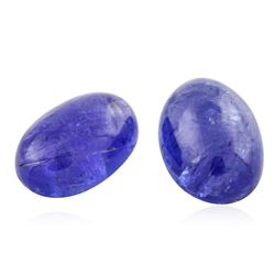 11.73ctw. Oval Cabochon Cut Tanzanite Parcel