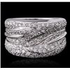 Image 1 : 18KT White Gold 1.13ctw Diamond Ring