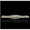 Image 2 : 18KT White Gold 0.51ctw Diamond Brooch