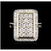 Image 1 : 14KT Two-Tone Gold 2.00ctw Diamond Ring