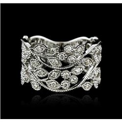 14KT White Gold 0.70ctw Diamond Ring