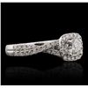 Image 2 : 14KT White Gold 1.00ctw Diamond Ring