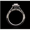 Image 3 : 14KT White Gold 1.00ctw Diamond Ring