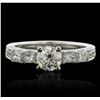 Image 1 : 18KT White Gold 1.69ctw Diamond Ring