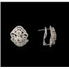 Image 2 : 2.87ctw Diamond Earrings - 14KT White Gold