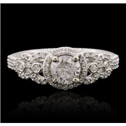 14KT White Gold 1.19ctw Diamond Ring