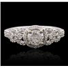 Image 1 : 14KT White Gold 1.19ctw Diamond Ring