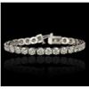 Image 1 : 14KT White Gold 15.06ctw Diamond Tennis Bracelet