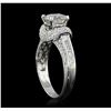 Image 4 : 18KT White Gold 2.54ctw Diamond Ring