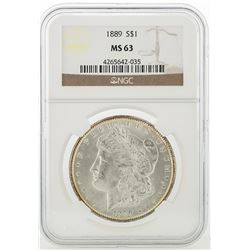 1889 NGC MS63 Morgan Silver Dollar