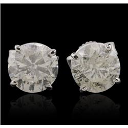 14KT White Gold 2.87ctw Diamond Stud Earrings