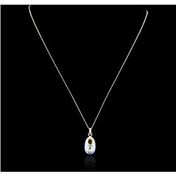 14KT Yellow Gold Baby Shoe Pendant With Chain