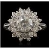 Image 1 : 14KT White Gold 1.66ct Diamond Ring