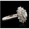 Image 2 : 14KT White Gold 1.66ct Diamond Ring