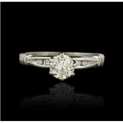 14KT White Gold 0.54ctw Diamond Ring