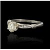 Image 2 : 14KT White Gold 0.54ctw Diamond Ring