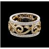 Image 1 : 18KT Two-Tone Gold 0.71ctw Diamond Ring