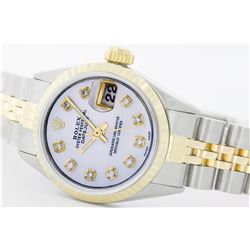 Rolex Two-Tone Diamond DateJust Men's Watch