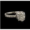 Image 2 : 18KT White Gold 1.29ctw Diamond Ring
