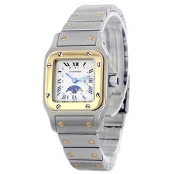 Cartier Two-Tone Santos Moonphase Ladies Watch