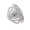 Image 2 : 14KT White Gold 1.62ctw Diamond Ring