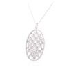 Image 3 : 14KT White Gold 1.47ctw Diamond Pendant With Chain