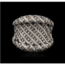 18KT White Gold 1.92ctw Brown Diamond Ring