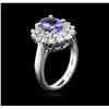 Image 3 : 14KT White Gold 1.32ct Tanzanite and Diamond Ring