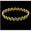 Image 1 : 22KT Two-Tone Gold Fancy Bangle Bracelets