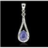 Image 1 : SILVER 2.15ct Opal and White Topaz Pendant Without Chain