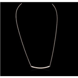 14KT Rose Gold 0.84ctw Diamond Necklace