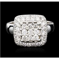 14KT White Gold 1.55ctw Diamond Ring