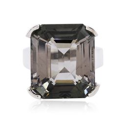 14KT White Gold 25.26ct Tourmaline Ring