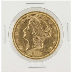 1894 $20 Liberty Head Double Eagle Coin