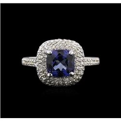 14KT White Gold 2.80ct Tanzanite and Diamond Ring